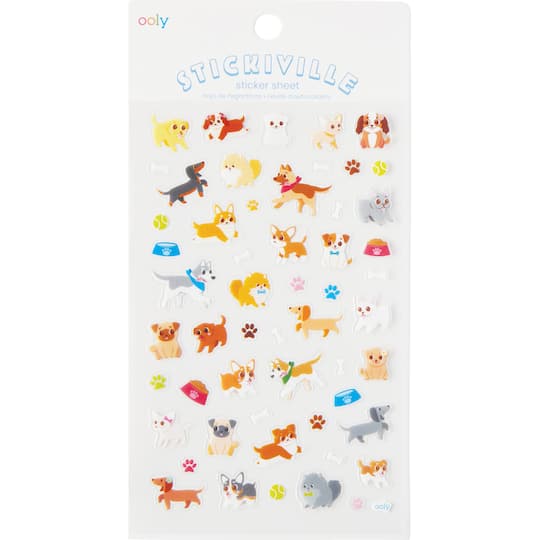 Ooly Stickiville Puppy Love Sticker Sheet